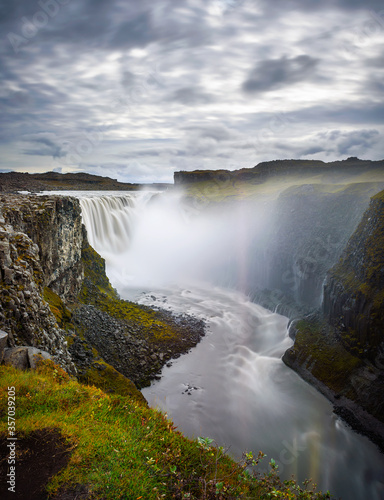 Fototapeta Naklejka Na Ścianę i Meble -  Dettifoss waterfall located on the Jokulsa a Fjollum river in Iceland