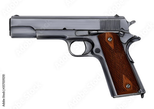 Plakat M1911コルト・ガバメントのイラスト