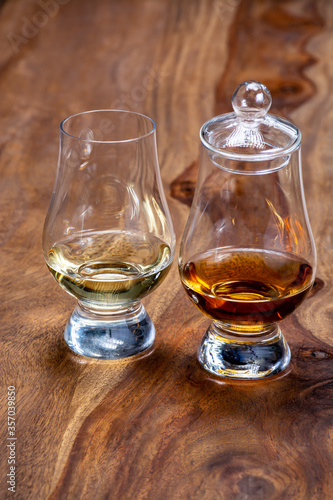 Scotch single malt and blended whisky tasting on distillery in Scotland