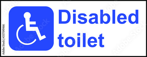 disabled toilet vector illustration sign