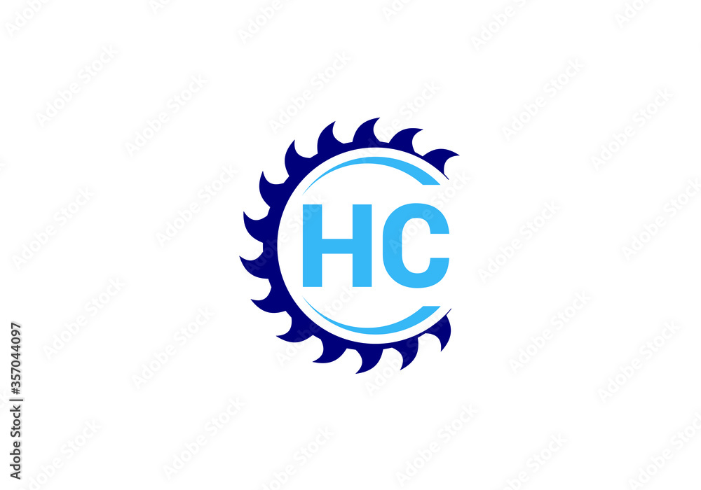 Initial Monogram Letter H C Logo Design Vector Template. HC Letter Logo Design Initial Monogram Letter H C Logo Design Vector Template. HC Letter Logo Design