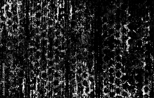 Rough texture. Broken plaster wall effect. Grunge worn damask pattern design. Distressed fabric texture. Overlay texture design. Vector illustration. Eps10.
