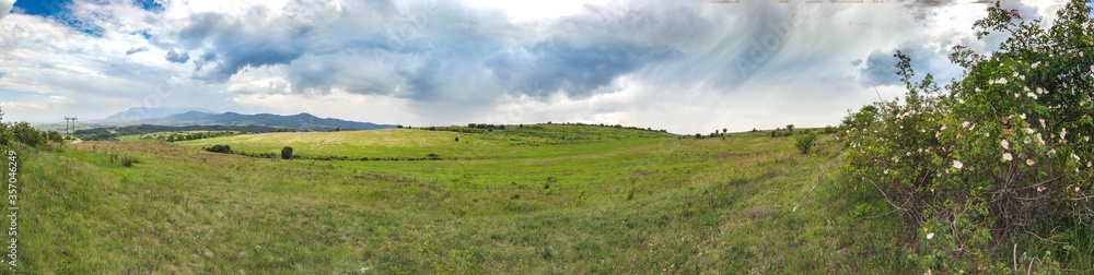 Panoramic landscape of Lyulin Mountain, Bulgaria