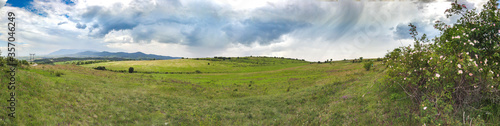 Panoramic landscape of Lyulin Mountain  Bulgaria