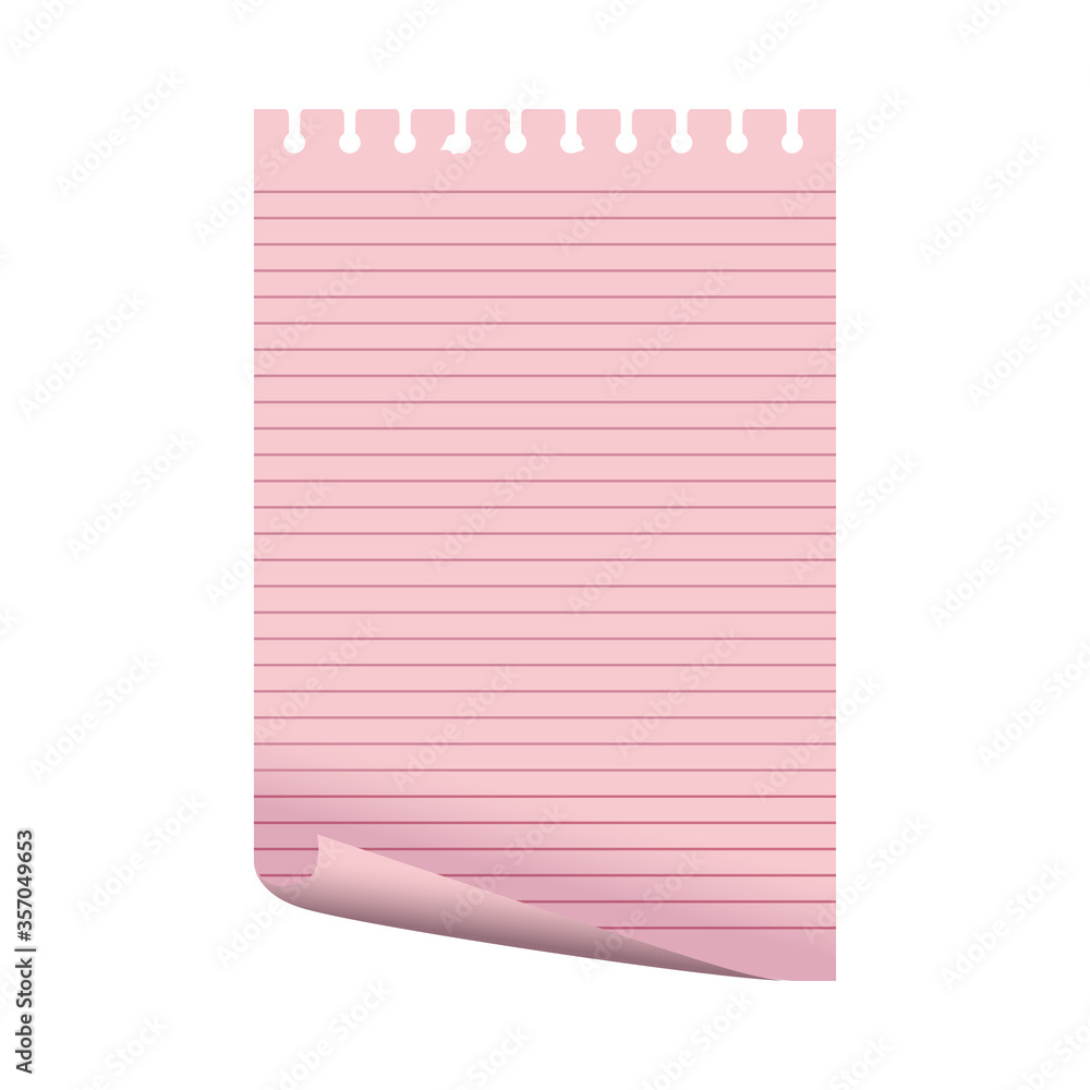 pink paper sheet note isolated icon pink paper sheet note isolated icon