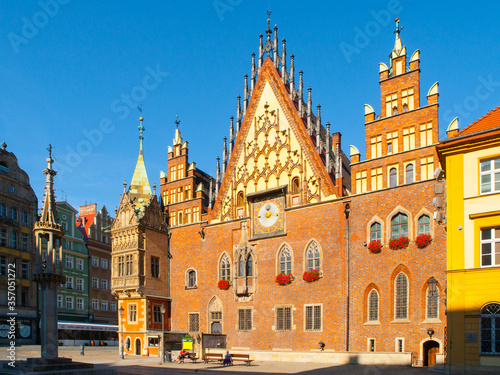The Old Town Hall of Wroclaw on Market Square, Poland