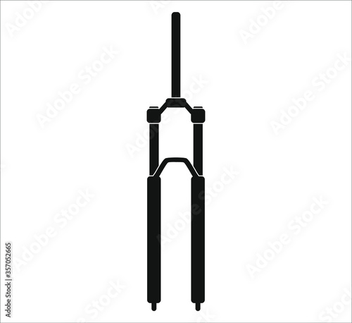 mountain bike fork. illustration for web and mobile design.
