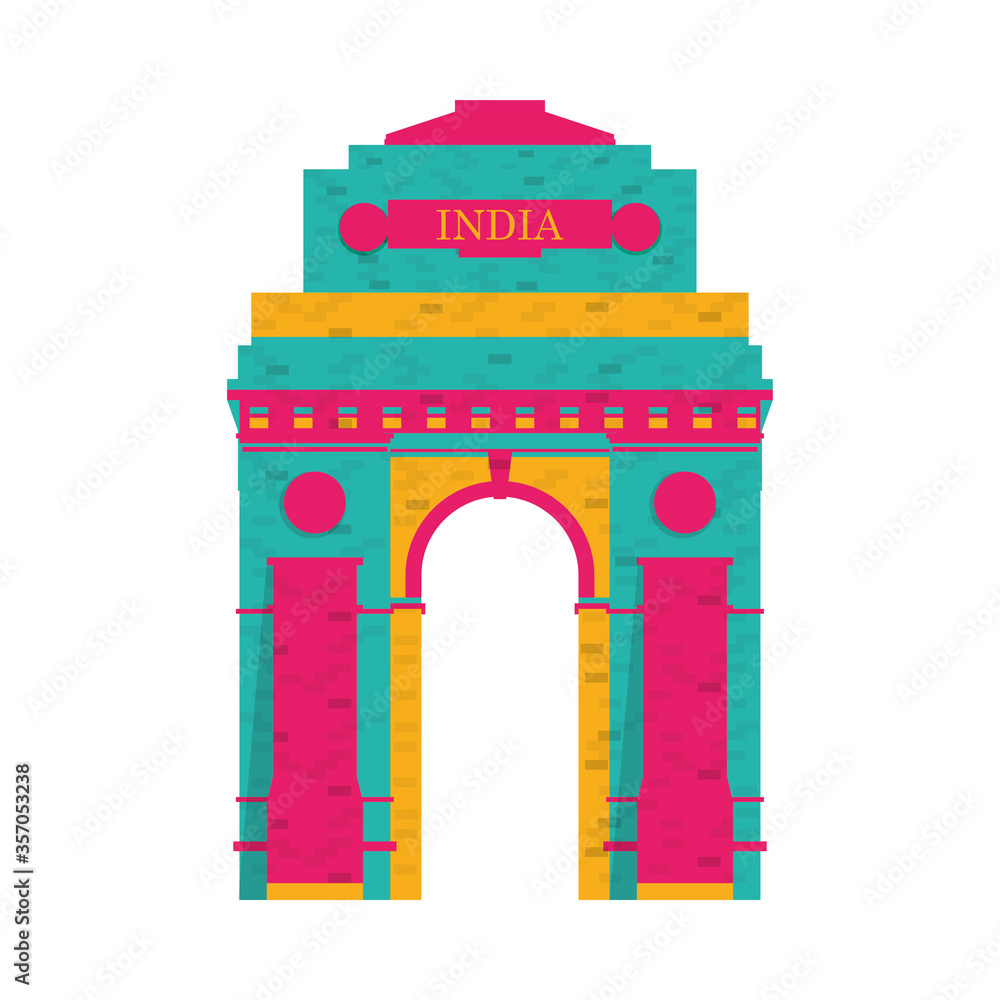 indian arch temple structure icon indian arch temple structure icon