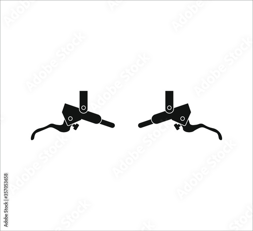 mountain bike brake levers. illustration for web and mobile design.