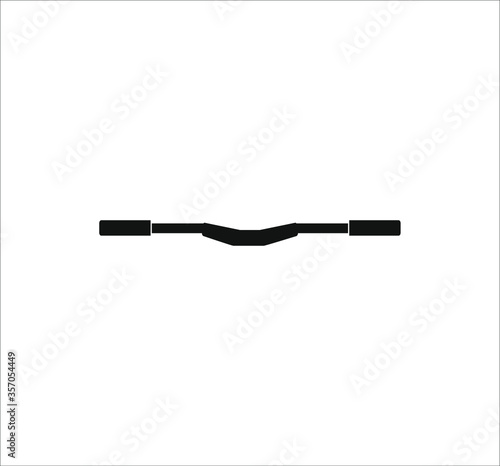 mountain bike handlebar. illustration for web and mobile design.