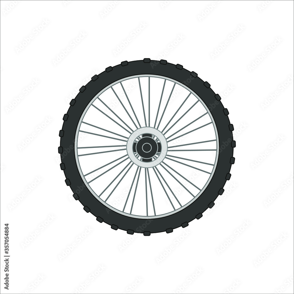 mountain bike wheel. illustration for web and mobile design. mountain bike wheel. illustration for web and mobile design.
