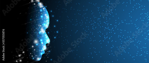 Conceptual technology illustration of artificial intelligence