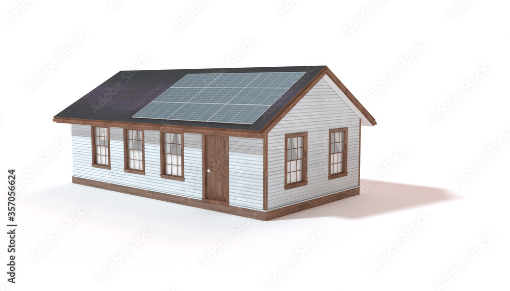 house with solar panels on the roof house with solar panels on the roof