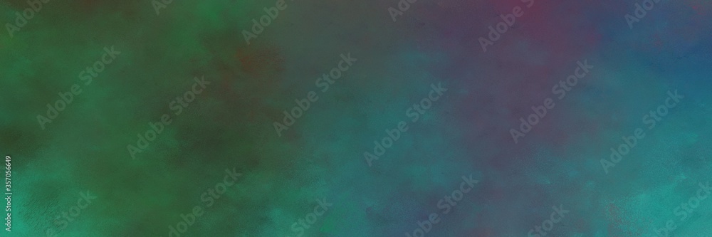 beautiful abstract painting background graphic with dark slate gray, teal blue and old mauve colors and space for text or image. can be used as header or banner