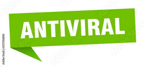 antiviral banner. antiviral speech bubble. antiviral sign