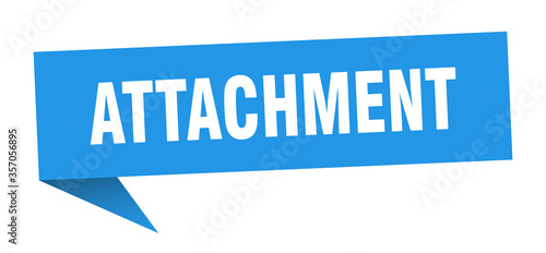 attachment banner. attachment speech bubble. attachment sign