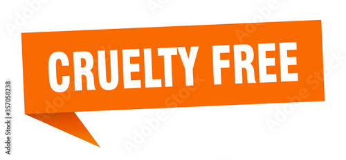 cruelty free banner. cruelty free speech bubble. cruelty free sign