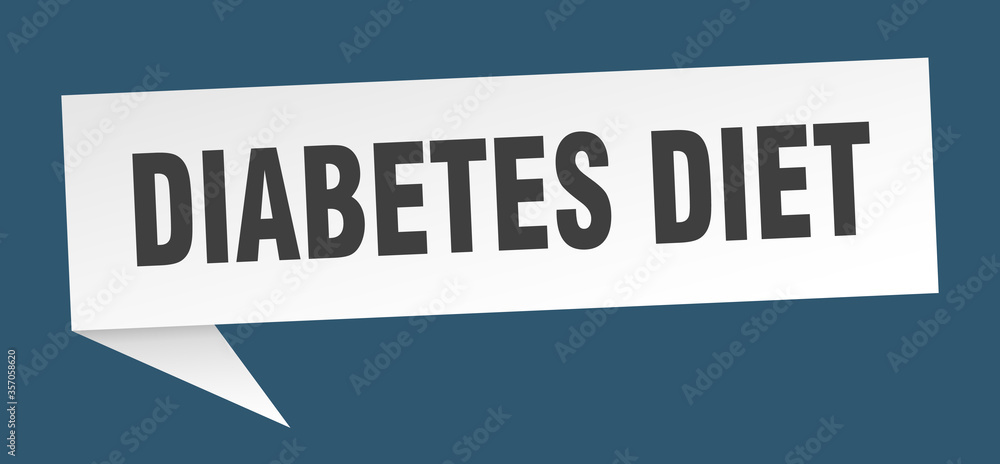 diabetes diet banner. diabetes diet speech bubble. diabetes diet sign