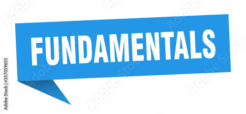 fundamentals banner. fundamentals speech bubble. fundamentals sign
