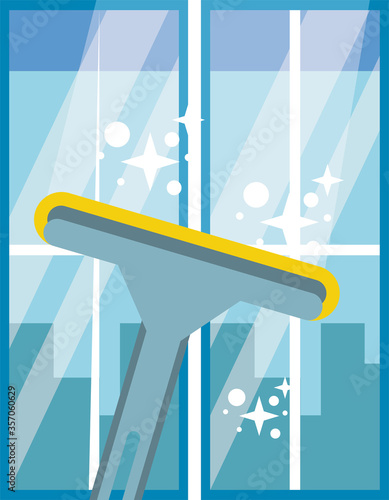 clean glass brush tool icon