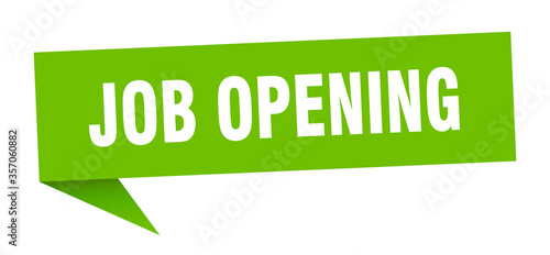 job opening banner. job opening speech bubble. job opening sign