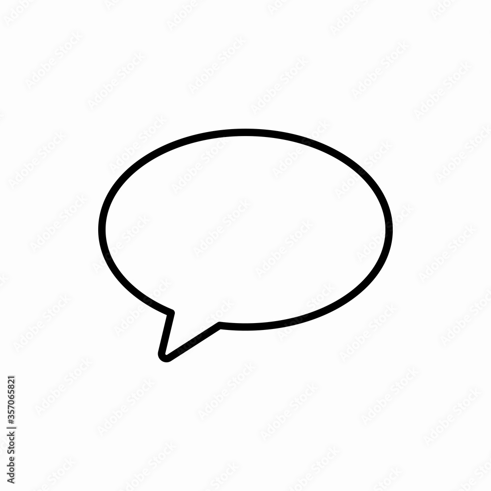 Outline bubble chat icon.Bubble chat vector illustration. Symbol for web and mobile Outline bubble chat icon.Bubble chat vector illustration. Symbol for web and mobile