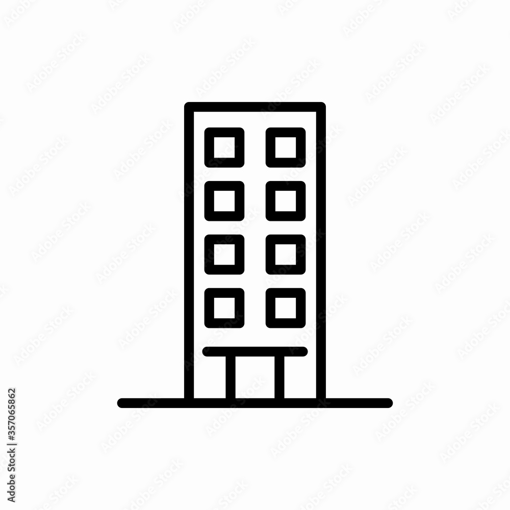 Outline building icon.Building vector illustration. Symbol for web and mobile Outline building icon.Building vector illustration. Symbol for web and mobile