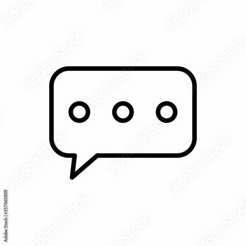 Outline bubble chat icon.Bubble chat vector illustration. Symbol for web and mobile