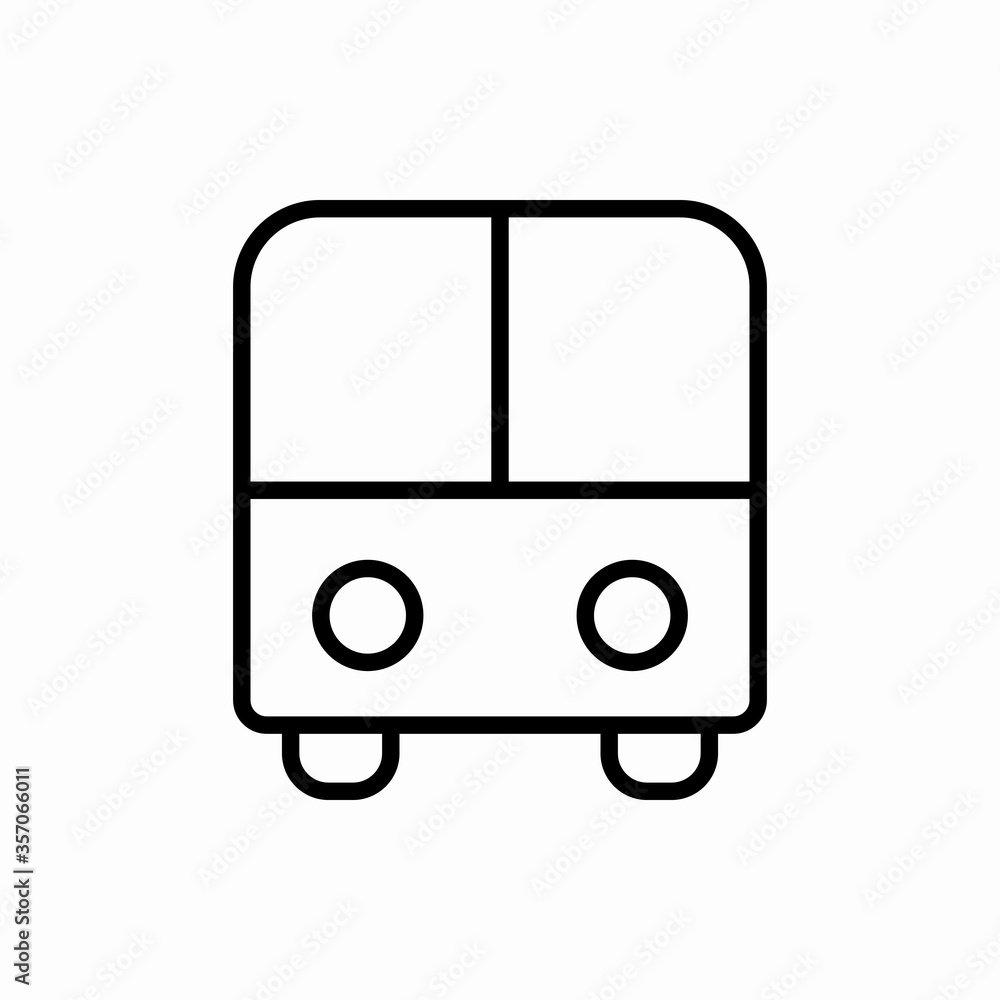 Outline bus icon.Bus vector illustration. Symbol for web and mobile Outline bus icon.Bus vector illustration. Symbol for web and mobile