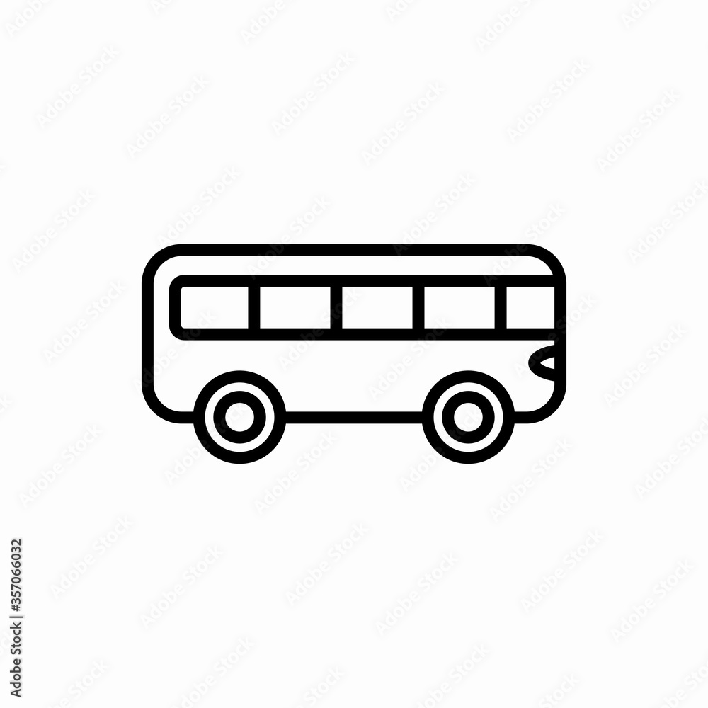 Outline bus icon.Bus vector illustration. Symbol for web and mobile Outline bus icon.Bus vector illustration. Symbol for web and mobile