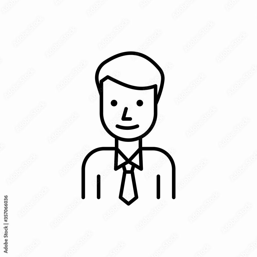Outline businessman icon.Businessman vector illustration. Symbol for web and mobile Outline businessman icon.Businessman vector illustration. Symbol for web and mobile