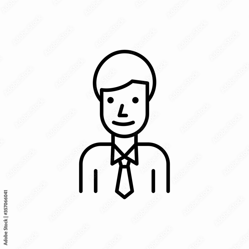Outline businessman icon.Businessman vector illustration. Symbol for web and mobile Outline businessman icon.Businessman vector illustration. Symbol for web and mobile