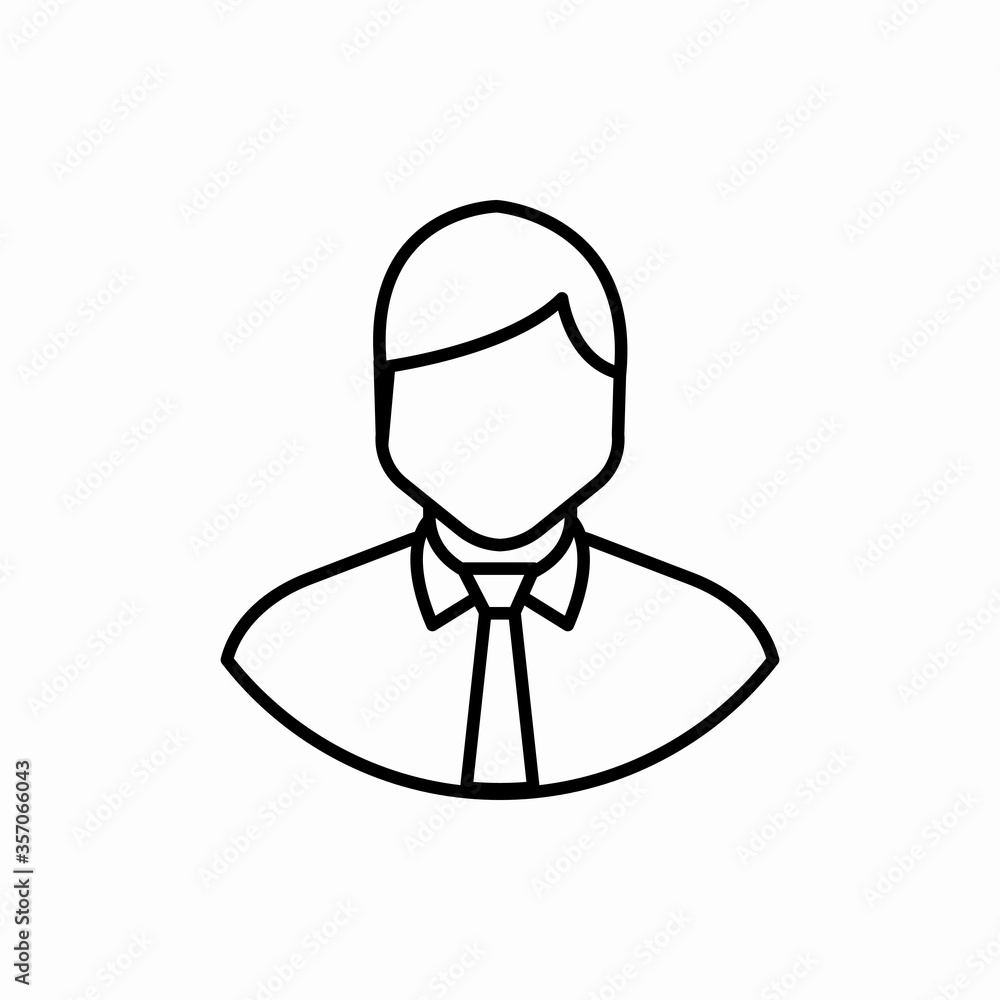 Outline businessman icon.Businessman vector illustration. Symbol for web and mobile