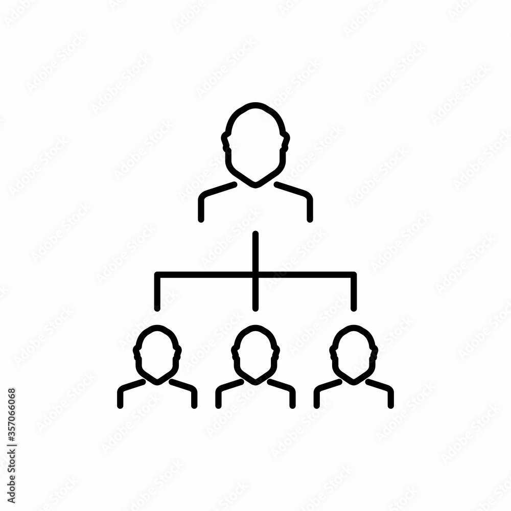 Outline businessman organized icon.Businessman organized vector illustration. Symbol for web and mobile