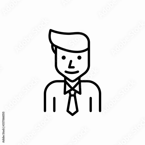 Outline businessman icon.Businessman vector illustration. Symbol for web and mobile