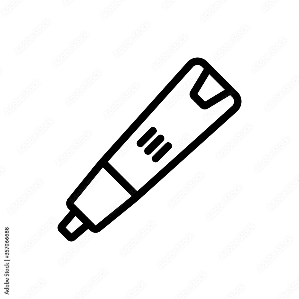 3d pen innovation device icon vector. 3d pen innovation device sign. isolated contour symbol illustration 3d pen innovation device icon vector. 3d pen innovation device sign. isolated contour symbol illustration