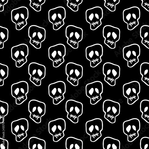 Halloween celebration seamless pattern