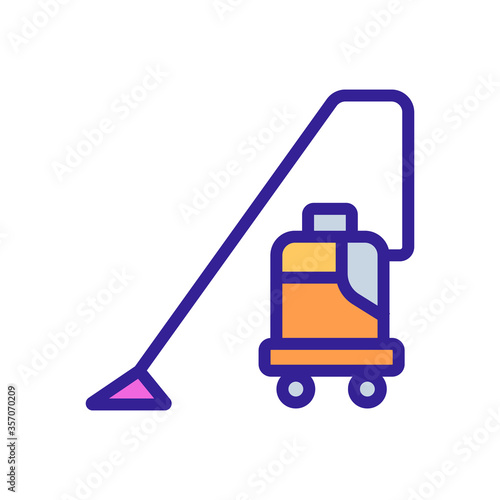 wet vacuum cleaner washing equipment icon vector. wet vacuum cleaner washing equipment sign. isolated color symbol illustration
