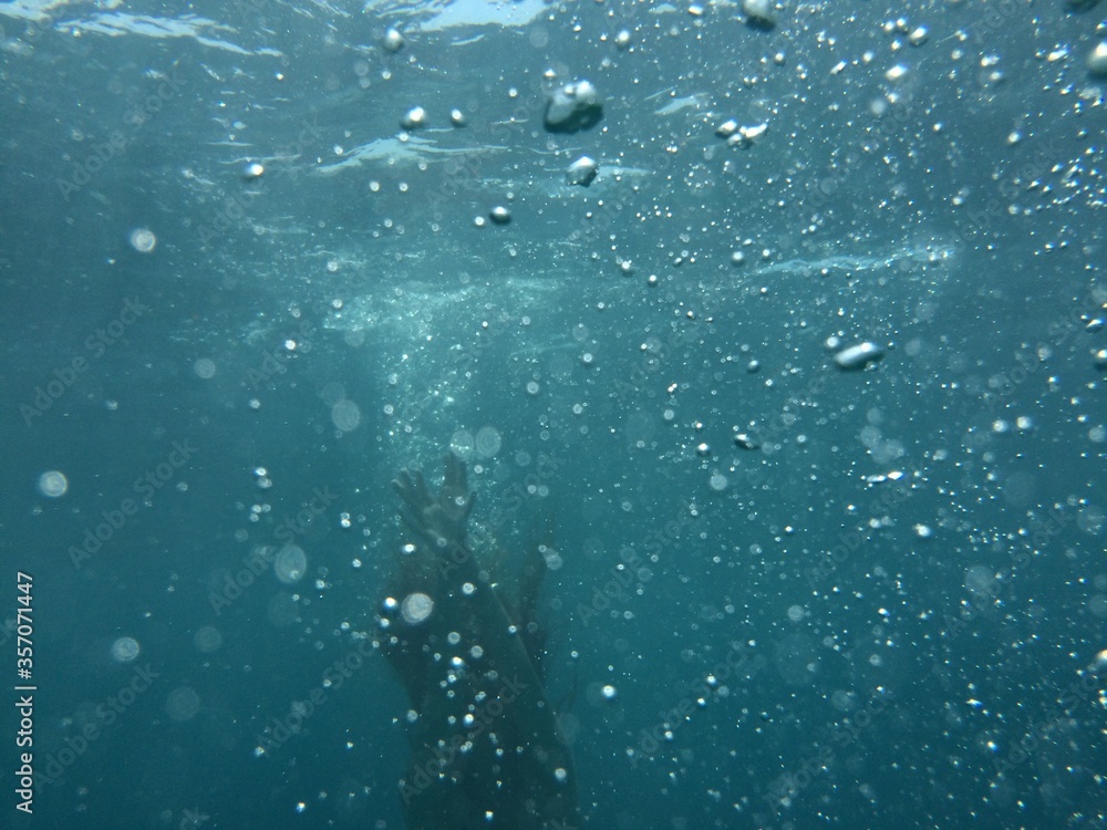Underwater. Underwater.