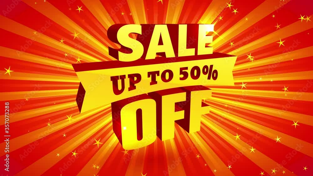 original 3d and orange radiate card with huge letters offering up towards fifty rate off on selling original 3d and orange radiate card with huge letters offering up towards fifty rate off on selling