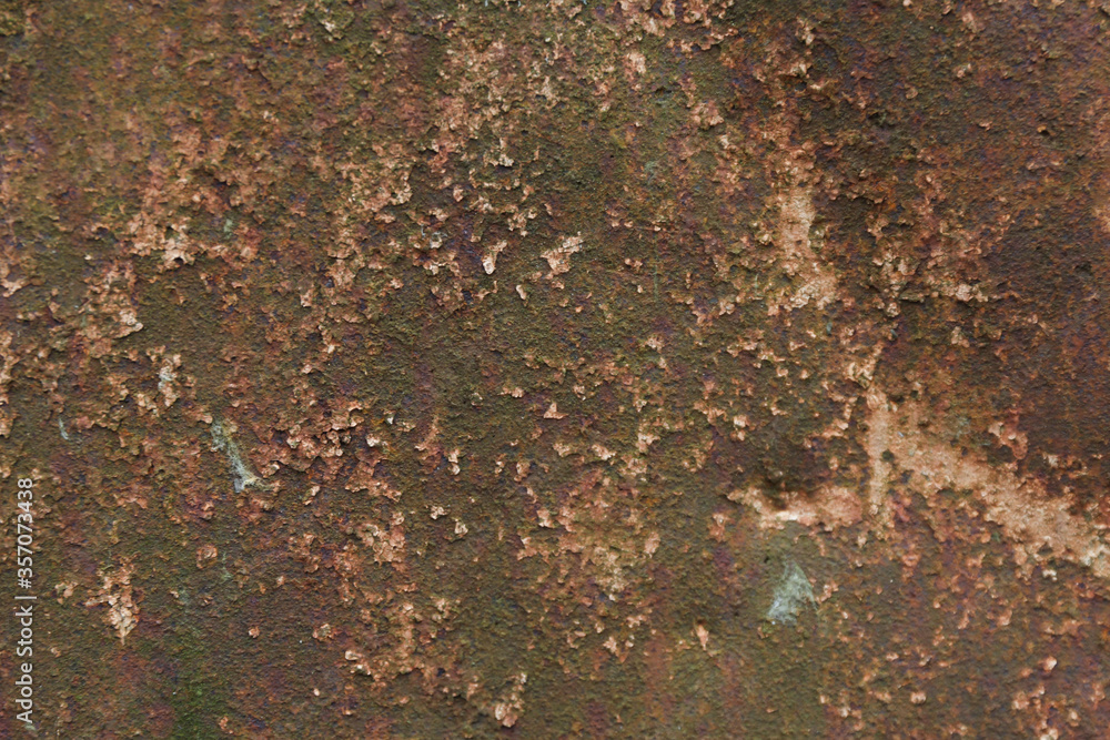 Obraz premium rusty painted metal texture. old shabby rusty metal background
