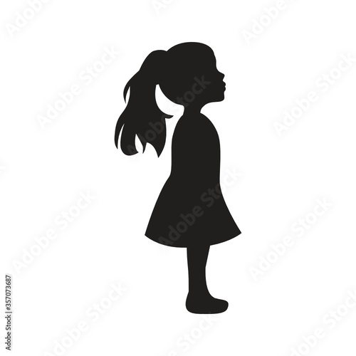 little girl, vector