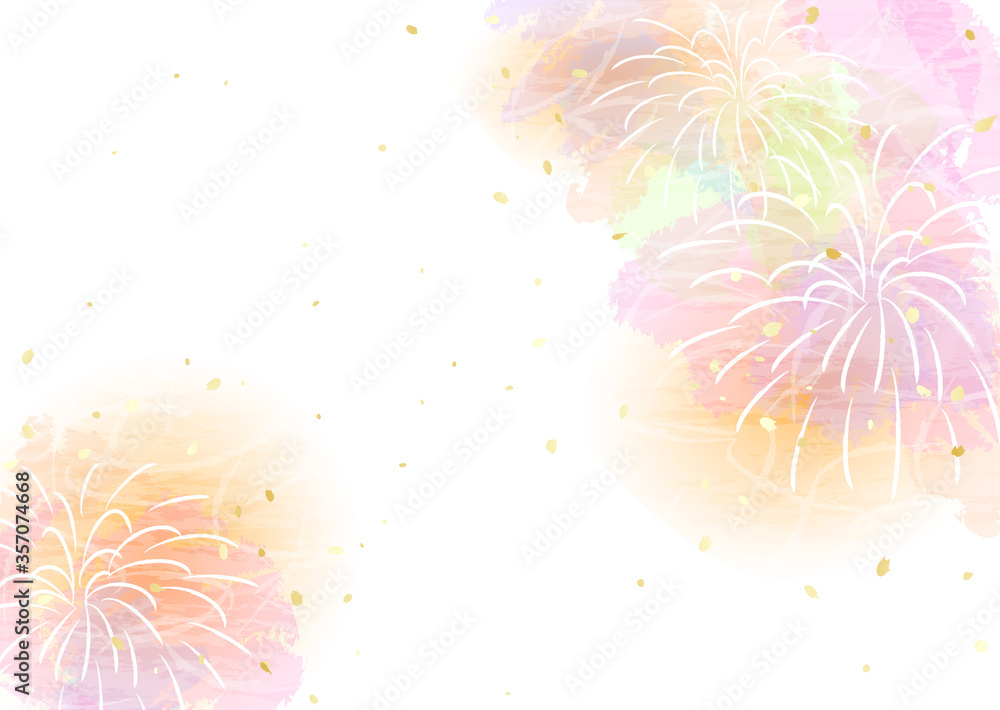 優しい色合いの花火 背景イラスト Stock Vector Adobe Stock 優しい色合いの花火 背景イラスト Stock Vector Adobe Stock