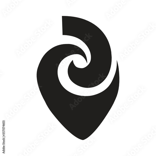 Matau. Maori symbol, fish hook, represent prosperity, abundance, fertility and strength
