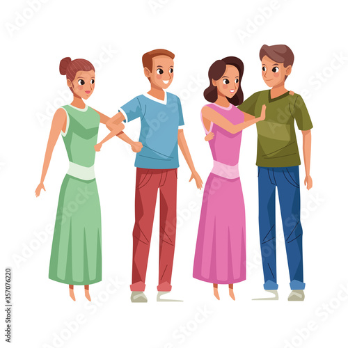 young lovers couples avatars characters