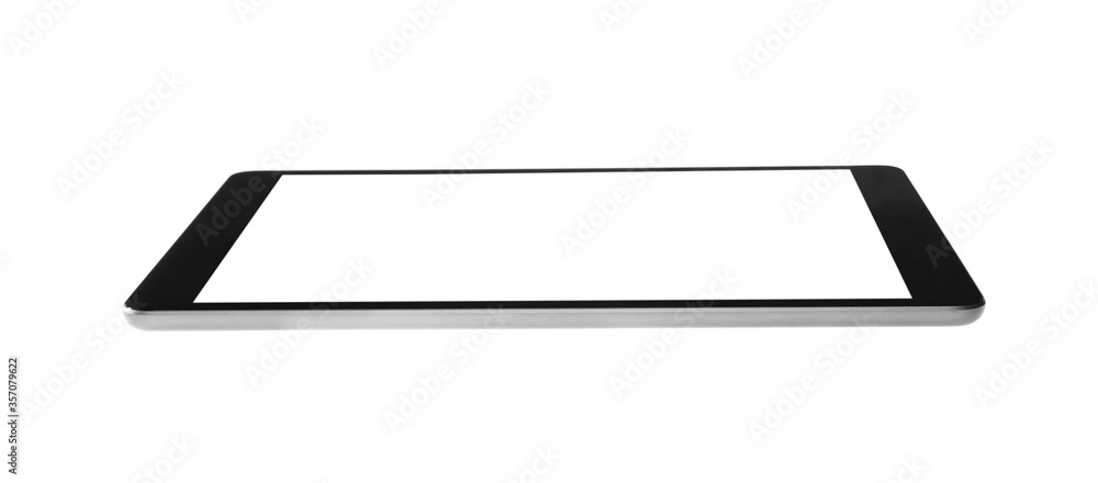 Tablet computer with blank screen isolated on white. Modern gadget Tablet computer with blank screen isolated on white. Modern gadget