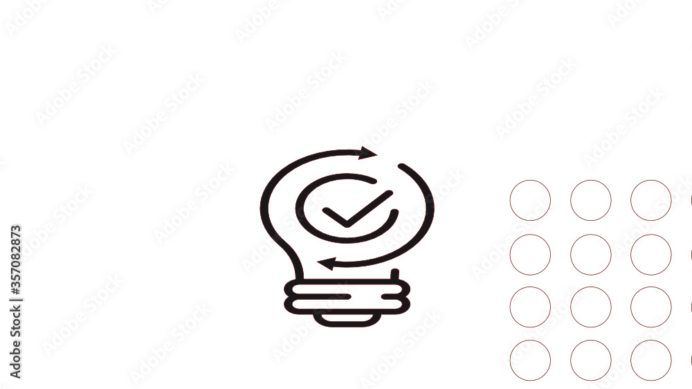 Fototapeta premium light bulb icon