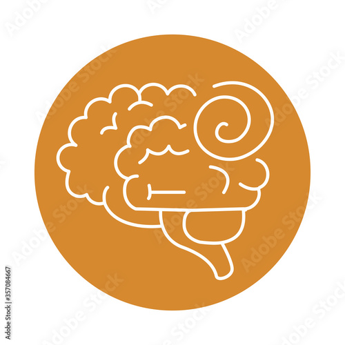 alzheimer disease, incoordination function brain, decrease in mental human ability color block style icon