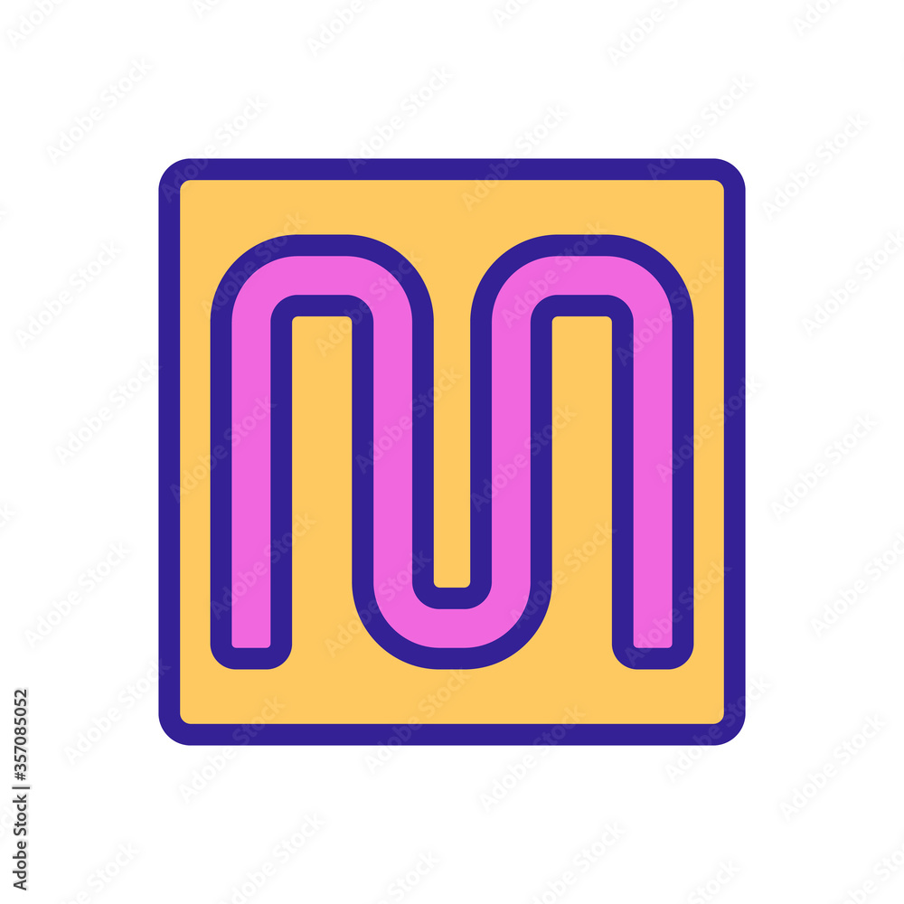 heat flooring system icon vector. heat flooring system sign. isolated color symbol illustration heat flooring system icon vector. heat flooring system sign. isolated color symbol illustration