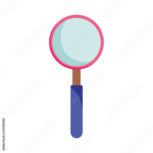 magnifying glass search isolated icon design white background